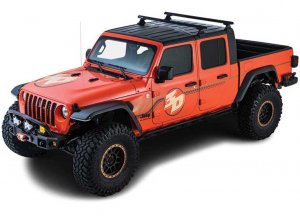 Jeep Gladiator Roof Rack - Rhino-Rack - Heavy Duty 2 Bar w/RLT600 Legs - Black - `20-`25 Jeep Gladiator Roof Rack - Rhino-Rack - Heavy Duty 2 Bar w/RLT600 Legs - Black - `20-`25